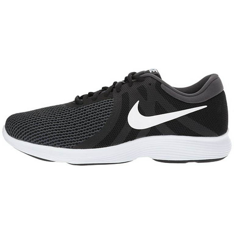 Universidad Apuesta Anécdota Nike REVOLUTION 4 4E Mens Black White Athletic Running Shoes - Walmart.com