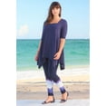 thumbnail image 4 of Roaman's Women's Plus Size Ultimate Square Neck Handkerchief Hem Tunic, 4 of 4