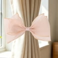 thumbnail image 6 of Boovnll Curtain Tiebacks, Sheer Organza Bow Window Drape Holdbacks, No Drill Cute Curtain Tie Backs for Sheer Curtain Bedroom Living Room,6x4in, 6 of 7