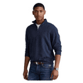 thumbnail image 2 of POLO RALPH LAUREN Men's Big & Tall Doubel Knit Jersey 1/2 Zip Pullover (Navy Heather, XLT, X-Large Tall), 2 of 2