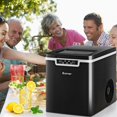 thumbnail image 4 of Costway Ice Maker Machine Countertop 26Lbs/24H Portable W/Scoop & Basket Black, 4 of 10