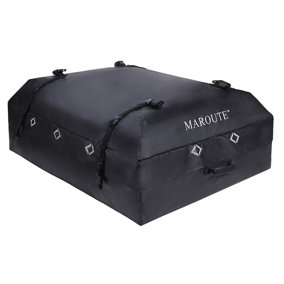 Bolsa porta equipaje para techo de coche, 15 pies cúbicos, impermeable, con ganchos para 8 puertas