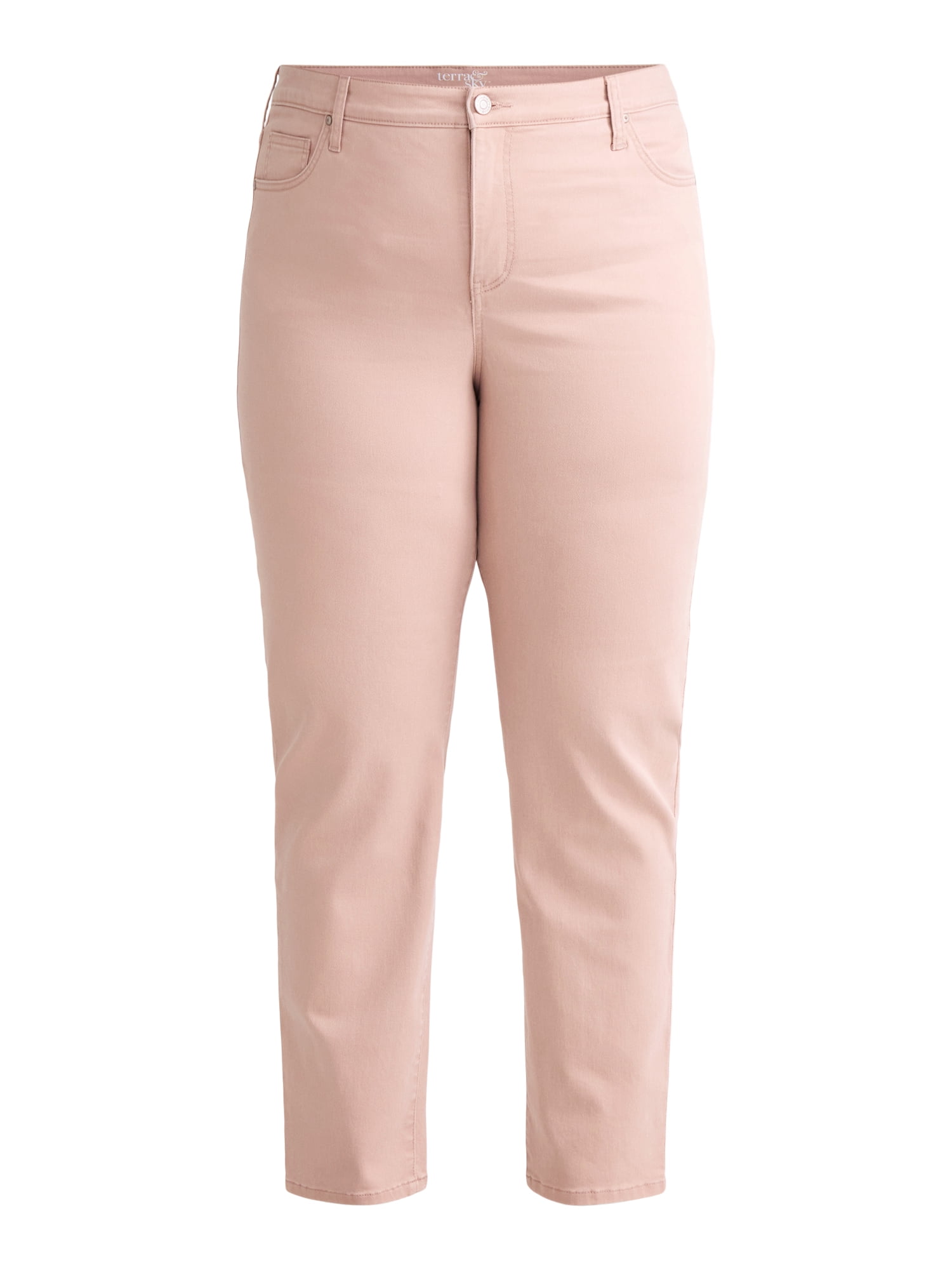 Terra & Sky Women's Plus Size Straight Leg Skinny Jeans