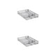 thumbnail image 1 of Bandeja de metal Sidaley con múltiples compartimentos A5 plateado 2piezas, 1 of 6
