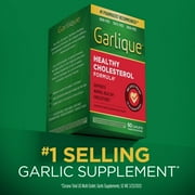 Garlique Healthy Cholesterol Support Supplement, Odor Free Garlic, 5000 Mcg Allicin, Cardiovascular Health, 60 Count