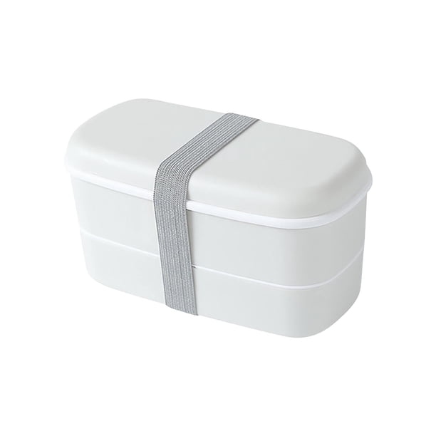 Lonchera, cajas Bento de material de grado alimenticio, caja de conservación para refrigerador y microondas, lonchera infantil con divisiones de doble capa, cubiertos