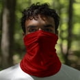 thumbnail image 7 of Solid Unisex Summer Neck Gaiter Sun Protection Ice Silk Cooling Face Mask Neck Scarf Thin Breathable Bandana for Cycling Fishing 1 PC Deep Red One Size, 7 of 7