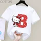 thumbnail image 4 of Camiseta de manga corta de algodón para niños con letras de la A a la Z de Hello Kitty Anime, camiseta suave de Sanrio Summer Girly Heart, regalo de cumpleaños kawaii, 4 of 5