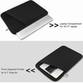 thumbnail image 4 of 17" Shockproof Laptop Sleeve with front pocket, for HP Dell Asus Lenovo, Black, 4 of 7