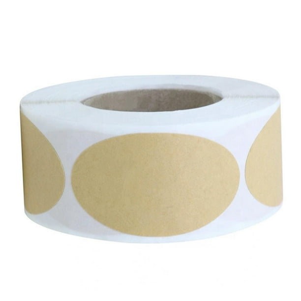 Kraft Paper Stickers 250 Pieces/Roll DIY Compact Tags Envelope Sealing