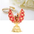 thumbnail image 1 of Hand Painted Faberge Style Decorative Jewelry Trinket Box with Mini Castle Decoration, Perfect Gift for Rings, Earrings and Home Decor, 1 of 8