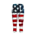 thumbnail image 5 of Womens Independence Day Leggings Skinny Leg Yoga Pants Stars Printed Capri Pants American Patriotic Legging Slim-Fit Trousers Beach Vacation Trendy 2025 Summer Clothes, 5 of 5