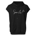 thumbnail image 4 of HNMKIU Débardeur Femme Grande Taille Mode Imprimé Sweat à Capuche Manches Courtes Blouse Ample, 4 of 4