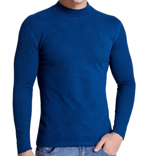 Sonducket Ropa de abrigo, suministros para hombres, camisa térmica, jerséis informales, multicolor, tamaño compacto, flexible al tacto, ropa de manga Ropa interior Azul Sonducket AP013704-03