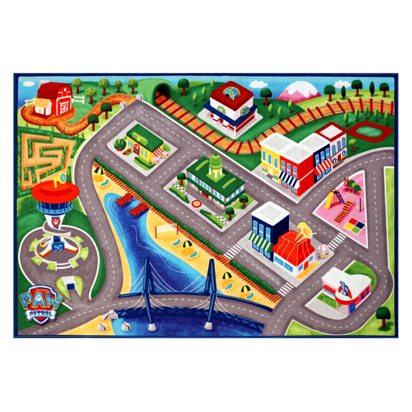 paw patrol rug with cars walmart