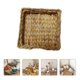 thumbnail image 3 of 1pc Agua Hyacinth Basket Mano Hecho A Mano Cesta de Almacenamiento Tejido Organizador de escritorio, 3 of 7