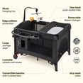 thumbnail image 6 of HARPPA 5-in-1 Baby Bassinet with Playard & Changing Table for Infants, Black, 6 of 9