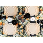 Impresserve Edge Collection Disposable Plastic Plates, 6, Beige, 10 Count