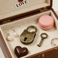 thumbnail image 6 of 1.5 Inch Love Locks Heart Padlock with Key Set, Single Heart Couple Wishing Lock Love Padlock, 6 of 6