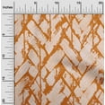 thumbnail image 2 of oneOone Cotton Poplin Twill Orange Fabric Brush Stroke Quilting Supplies Print Sewing Fabric By The Yard 56 Inch Wide, 2 of 4