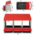 thumbnail image 2 of Poultry Feeder Chicken Feeder Automatic 3 Chicken Nesting Boxes for Laying Eggs, Galvanized Steel Hen Nesting Box, 2 of 7
