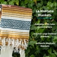 thumbnail image 5 of La Montana 10 Pack Mexican Blankets, 74" x 50" Yoga Blankets, Teal/Terra Cotta/Gold/White, 5 of 7