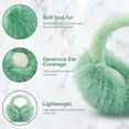 thumbnail image 5 of 1Pcs Ear Muffs for Winter Women Girls Faux Fur Fuzzy Earmuffs Foldable Ear Warmer Fleece Lining Ear Covers, 5 of 6