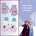 thumbnail image 4 of Set de gorro y guantes de invierno para niñas Disney Frozen 2 de 2 a 4 años, 4 of 6