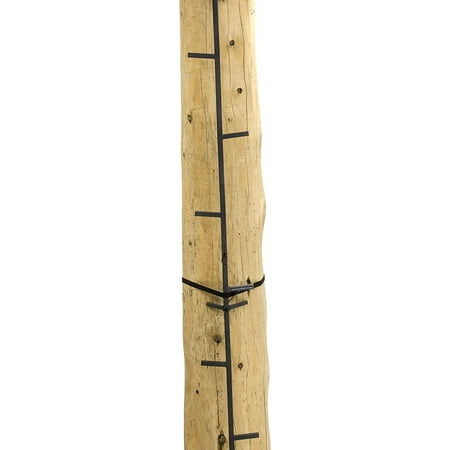 Rivers Edge RE730 Big Foot 20 Connected Stick Tree Stand Climbing System 5' Sections (4 Total) Alternate Step Design Permanent Non-Slip Coating Black