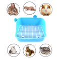 thumbnail image 3 of Rabbit Toilet Box Tray Small Pet Potty Trainer Guinea Litter Box for Pig Poop Tray Blue, 3 of 9