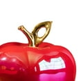 thumbnail image 6 of jicheng Apple Statue Art Crafts Ceramic Apple Figurine for Halloween TV Stand Office Red, 6 of 9