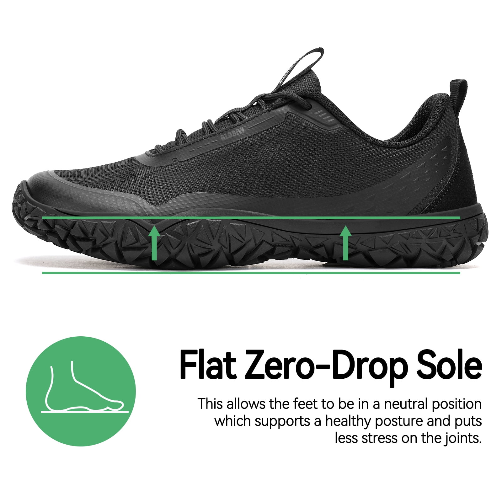 Barefoot Shoe men Sneakers,Wide Toe Box Shoes men Zero Drop Barefoot Shoe Men Trail Running Shoe Non-Slip Lightweight Walking Hiking Shoes Cross-training