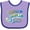 Lavender and Purple, variant on Inktastic Hooked on Jesus Christian Boys or Girls Baby Bib