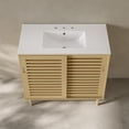 thumbnail image 5 of Delice 36" Freestanding Bathroom Vanity in Natural Oak with 3-Hole Widespread Sink Top, 5 of 6