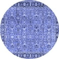 thumbnail image 1 of Ahgly Company Indoor Round Persian Blue Traditional Area Rugs, 7' Round, 1 of 4