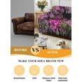 thumbnail image 5 of Spring Floral Couch Cover for Dogs, Pink Purple Lily Dandelion Leaves Botanical Washable Sofa Covers Slipcover for Pets Dogs Futon Cover, Couch Recliner Covers, Oversized Chair Slipcover 71"x91", 5 of 9