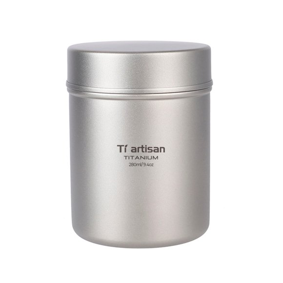 Versatile Lightweight Tin Can Tin Titanium Seal Box Coffee Canister Outdoor Tableware Sealed Cans Food Storage
