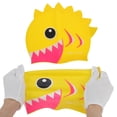 thumbnail image 5 of Unique Bargains 1 Pc Silicone Cartoon Shark Tooth Swim Cap Yellow, 5 of 6