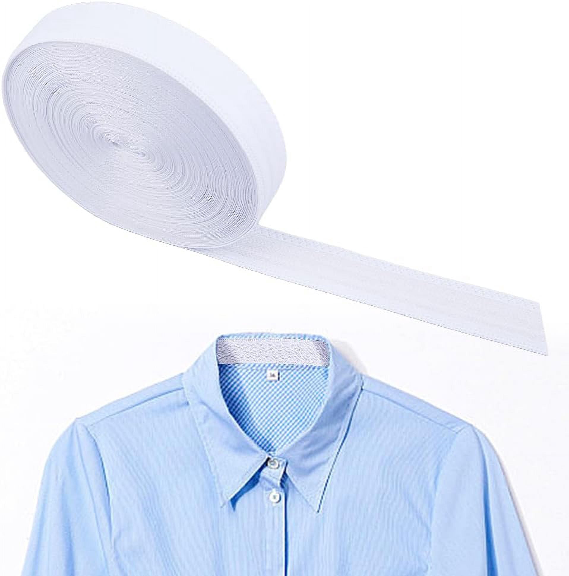 collar protector for dress shirts 1Bundle Collar Protector Sweat Pads 20m Sew on Shirt Neck Liners Polyester  White Collar Protector Against Sweat Stains