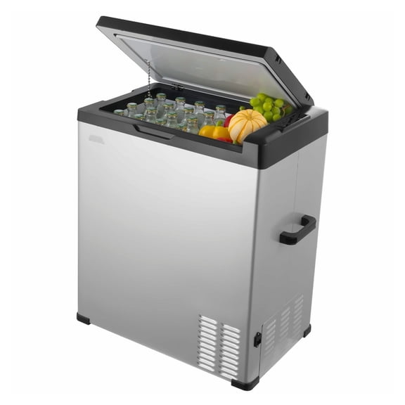 70L Portable Car Refrigerator Freezer, Compressor 12V/24V DC & 110V/240V AC, Rapid Cooling, Single Zone, for Car, RV, Home, Camping