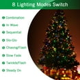 thumbnail image 5 of GooingTop Christmas Lights Outdoor Waterproof, Total 108Ft 200LED 8 Modes Twinkle Lights for Patio Garden Holidays Indoor Christmas Outdoor Decor（Multicolor), 5 of 8