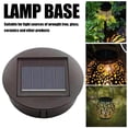 thumbnail image 7 of 3.15 inch Solar Light Replacement Top, Waterproof Round Solar Panel for Outdoor Hanging Lanterns, Extended Working Time, Black, 7 of 7