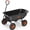Black & Orange, variant on Firstness Garden Dump Cart, 600 lbs. 4 Cu.ft Heavy Duty Garden Wagon for Garden Lawn Farm Landscaping