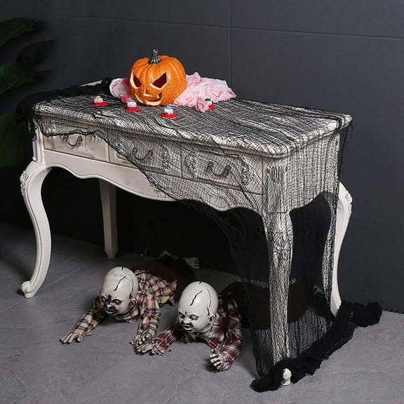 Halloween Decorations Creepy Cloth Spooky Gauze Fabric Hanging Netting Cloth Decorations for Outdoors Indoors Garden Ghost House Porch Doorways Table Yard Windows