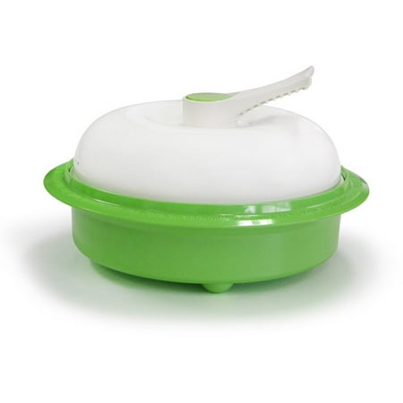 Microhearth Everyday Microwave Pan with Handle Lid, Steamer and Muffin Pan