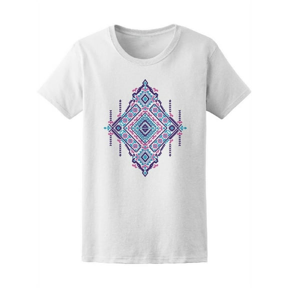 Ethnic Colorful Indian Mandala T-Shirt Women -Image by Shutterstock, Female Small