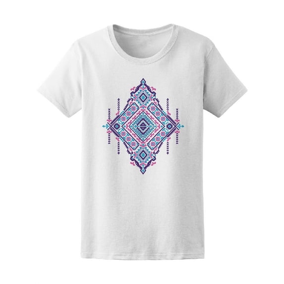 Ethnic Colorful Indian Mandala T-Shirt Women -Image by Shutterstock, Female x-Large