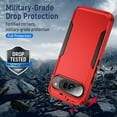 thumbnail image 6 of Feishell Case Fit for Google Pixel 9 / 9 Pro,Military Grade Shockproof Protection Hybrid Armor Double Layer Hard PC + Soft TPU Drop Resistant Anti-Fingerprint Phone Cover,Red+Black, 6 of 6