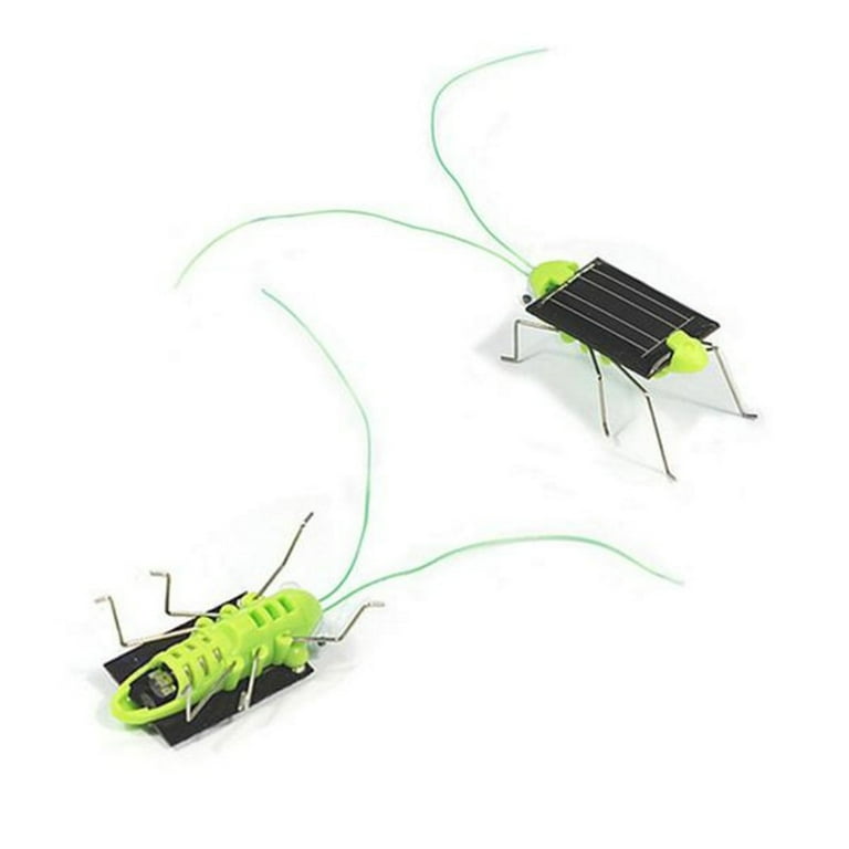 Solar Powered Grasshopper Toys, Environmental Protection Green