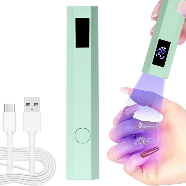 Mini LED Nail Lamp for Gel Nails Handheld Light for Nails USB Nail Dryer for Fast Curing Portable Gel LED Nail Lamp for Nails for DIY At Home Nail Salon